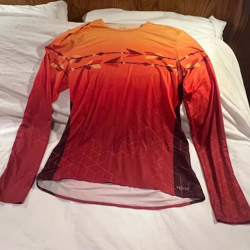 Zeroxposur Men’s Gradient Red Jersey Top Size M - Picture 1 of 7